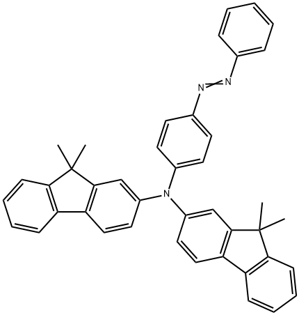 4-[Bis(9,9-dimethylfluoren-2-yl)amino]azobenzene Struktur