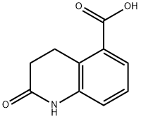 2-oxo-1,2,3,4-tetrahydroquinoline-5-carboxylic acid Struktur