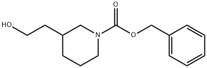 benzyl 3-(2-hydroxyethyl)piperidine-1-carboxylate Struktur