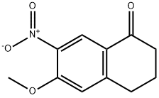 3,4-dihydro-6-methoxy-7-nitro-1(2H)-Naphthalenone Struktur