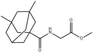 methyl 2-(3,5-dimethyladamantane-1-carboxamido)acetate Struktur