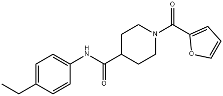 N-(4-ethylphenyl)-1-(furan-2-ylcarbonyl)piperidine-4-carboxamide Struktur