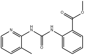 methyl 2-(3-(3-methylpyridin-2-yl)ureido)benzoate Struktur