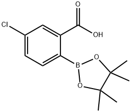 2-Carboxy-4-chlorophenylboronic acid pinacol ester Struktur