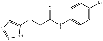 N-(4-bromophenyl)-2-(1H-1,2,3-triazol-5-ylsulfanyl)acetamide Struktur