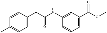 methyl 3-(2-(p-tolyl)acetamido)benzoate Struktur