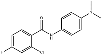 2-chloro-N-[4-(dimethylamino)phenyl]-4-fluorobenzamide Struktur