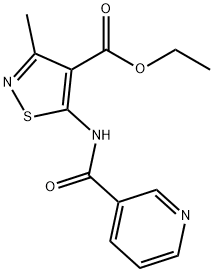 ethyl 3-methyl-5-(nicotinamido)isothiazole-4-carboxylate Struktur