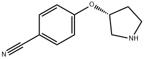 (R)-4-(pyrrolidin-3-yloxy)benzonitrile Struktur