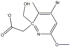 (4-Bromo-6-methoxy-3-methylpyridin-2-yl)methyl acetate Struktur