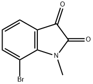 7-Bromo-1-Methylindoline-2,3-Dione Struktur