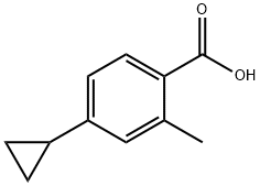 4-cyclopropyl-2-methylbenzoic acid Struktur