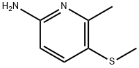 6-methyl-5-(methylthio)pyridin-2-amine Struktur