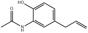 N-(5-allyl-2-hydroxyphenyl)acetamide Struktur