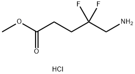 Methyl 5-amino-4,4-difluoropentanoate HCl Struktur