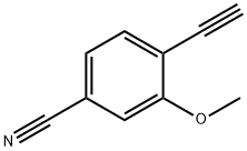 4-ethynyl-3-methoxyBenzonitrile Struktur