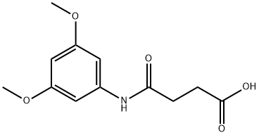 4-((3,5-dimethoxyphenyl)amino)-4-oxobutanoic acid Struktur