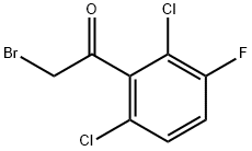 2,6-Dichloro-3-fluorophenacylbromide96% Struktur