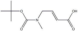 (E)-4-((tert-butoxycarbonyl)(methyl)amino)but-2-enoicacid Struktur