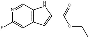 Ethyl 5-fluoro-1H-pyrrolo[2,3-c]pyridine-2-carboxylate Struktur