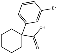 CYCLOHEXANECARBOXYLIC ACID, 1-(3-BROMOPHENYL)- Struktur