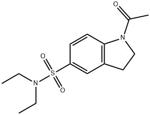 1-acetyl-N,N-diethyl-2,3-dihydro-1H-indole-5-sulfonamide Struktur