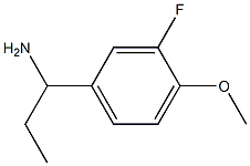 1-(3-FLUORO-4-METHOXYPHENYL)PROPYLAMINE Struktur