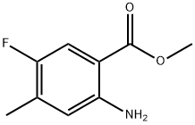 methyl 2-amino-5-fluoro-4-methylbenzoate Struktur