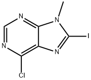 6-chloro-8-iodo-9-methyl-9H-purine Struktur