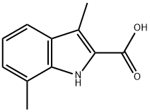 3,7-Dimethylindole-2-carboxylic acid Struktur