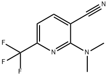 2-(Dimethylamino)-6-(trifluoromethyl)nicotinonitrile Struktur