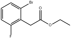 ethyl 2-(2-bromo-6-fluorophenyl)acetate Struktur