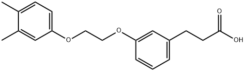 3-(2-(o-Xylene-4-yloxy)ethoxy)hydrocinnamic acid Struktur