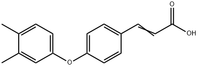 3-(4-(3,4-dimethylphenoxy)phenyl)acrylic acid Struktur