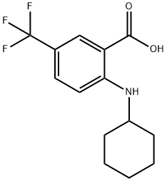 2-(Benzylamino)-5-(trifluoromethyl)benzoic acid Struktur