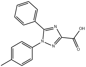 5-Phenyl-1-(p-tolyl)-1H-1,2,4-triazole-3-carboxylic acid Struktur