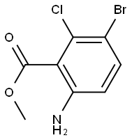 methyl 6-amino-3-bromo-2-chlorobenzoate Struktur