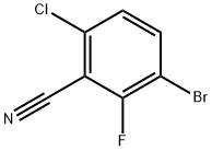 3-bromo-6-chloro-2-fluoroBenzonitrile Struktur