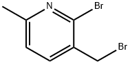 2-Bromo-3-(bromomethyl)-6-methylpyridine Struktur