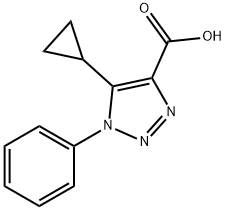 5-Cyclopropyl-1-phenyl-1H-1,2,3-triazole-4-carboxylic acid Struktur