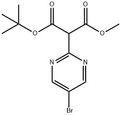 Tert-Butyl Methyl 2-(5-Bromopyrimidin-2-Yl)Malonate Struktur