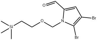 4,5-Dibromo-1-[[2-(trimethylsilyl)ethoxy]methyl]-1H-pyrrole-2-carbaldehyde Struktur