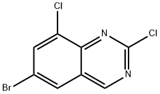 6-bromo-2,8-dichloroquinazoline Struktur