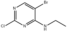 4-Pyrimidinamine, 5-bromo-2-chloro-N-ethyl- Struktur