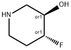 trans-4-fluoro-3-piperidinol Struktur