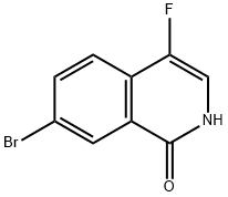 7-bromo-4-fluoroisoquinolin-1(2H)-one Struktur