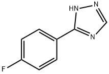 3-(4-Fluorophenyl)-1H-1,2,4-triazole Struktur