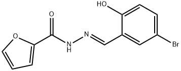 (E)-N'-(5-bromo-2-hydroxybenzylidene)furan-2-carbohydrazide Struktur