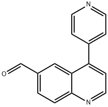 6-Quinolinecarboxaldehyde, 4-(4-pyridinyl)- Struktur