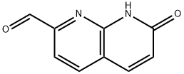 7-oxo-7,8-dihydro-1,8-naphthyridine-2-carbaldehyde Struktur